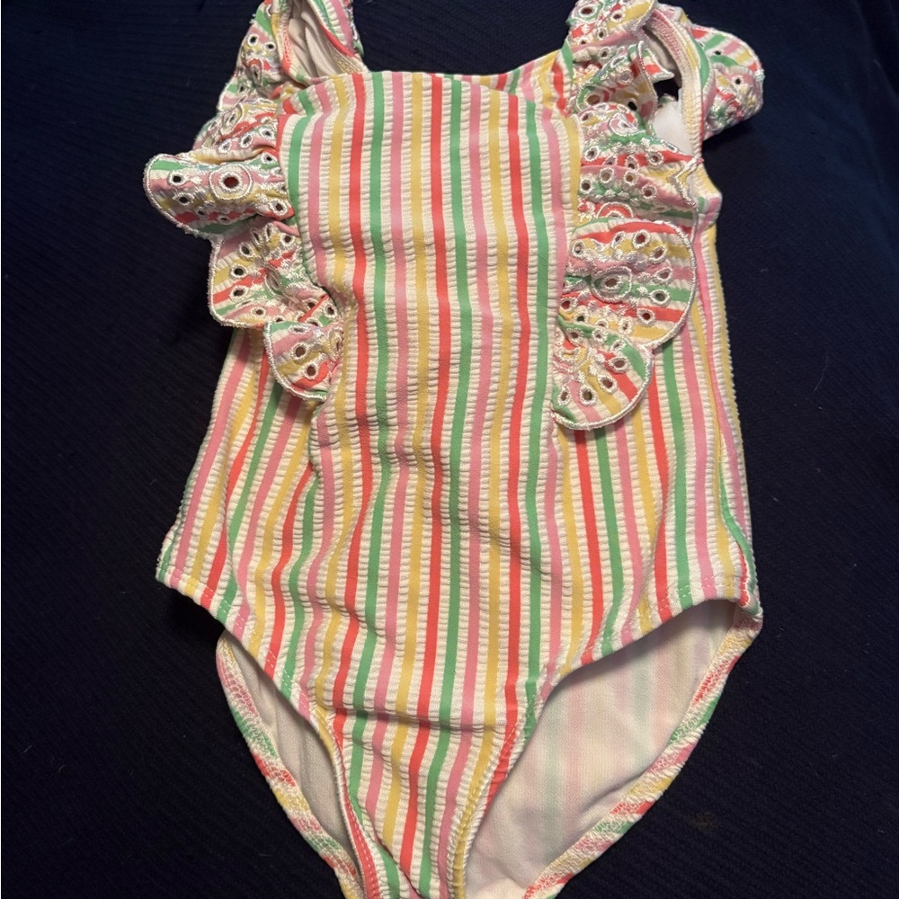 🔥5 FOR $25🔥 Little Me Multicolor Striped Swimsuit